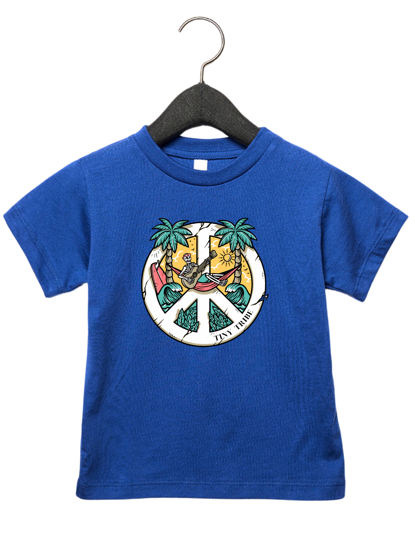 Toddler Skeleton Peace Sign Tee