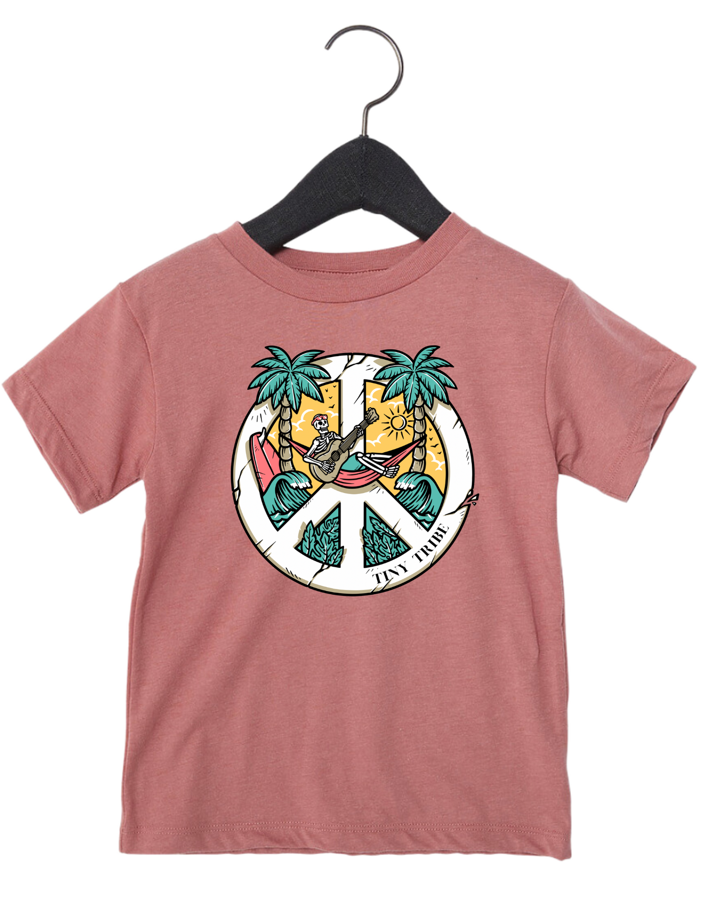 Toddler Skeleton Peace Sign Tee