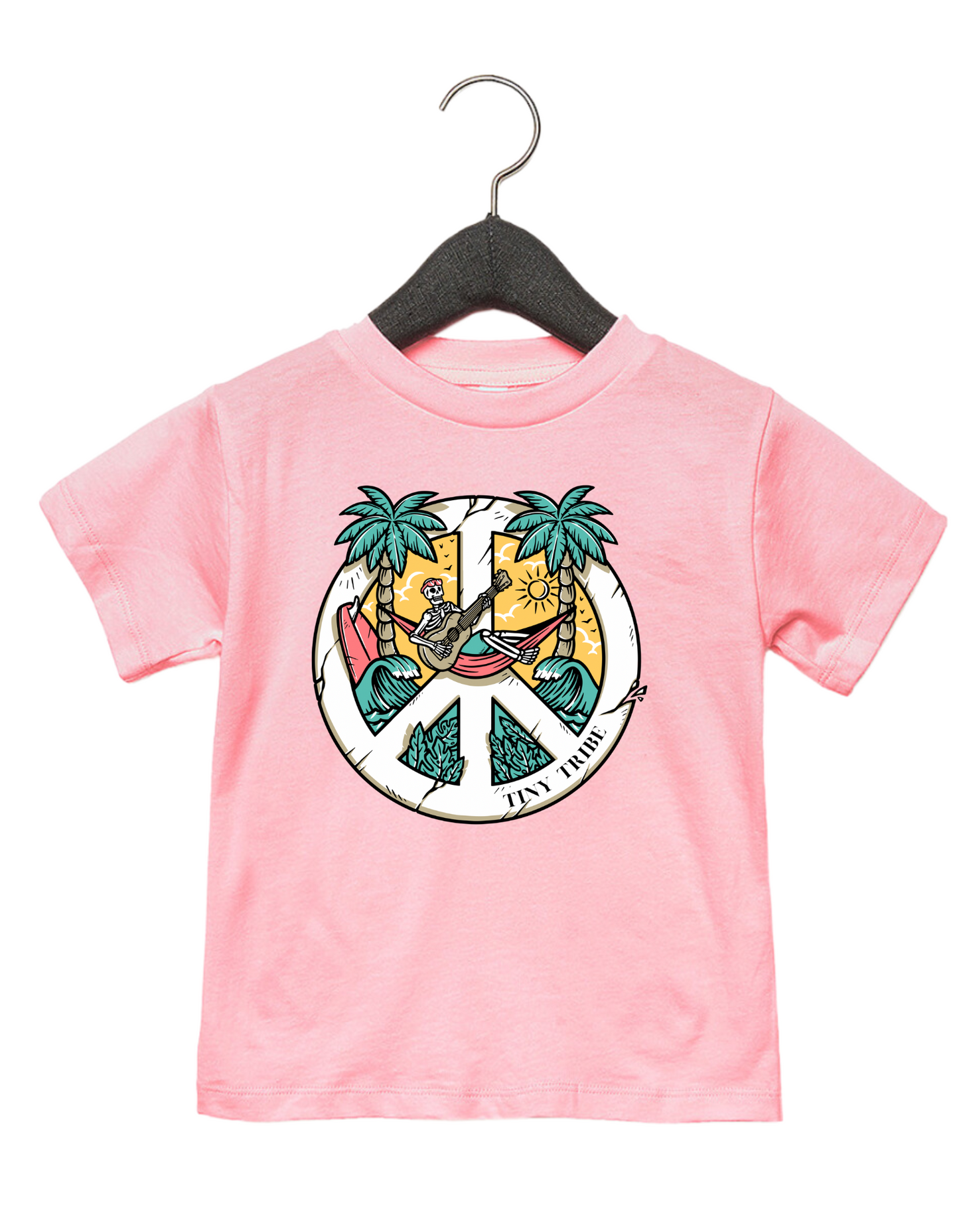 Toddler Skeleton Peace Sign Tee