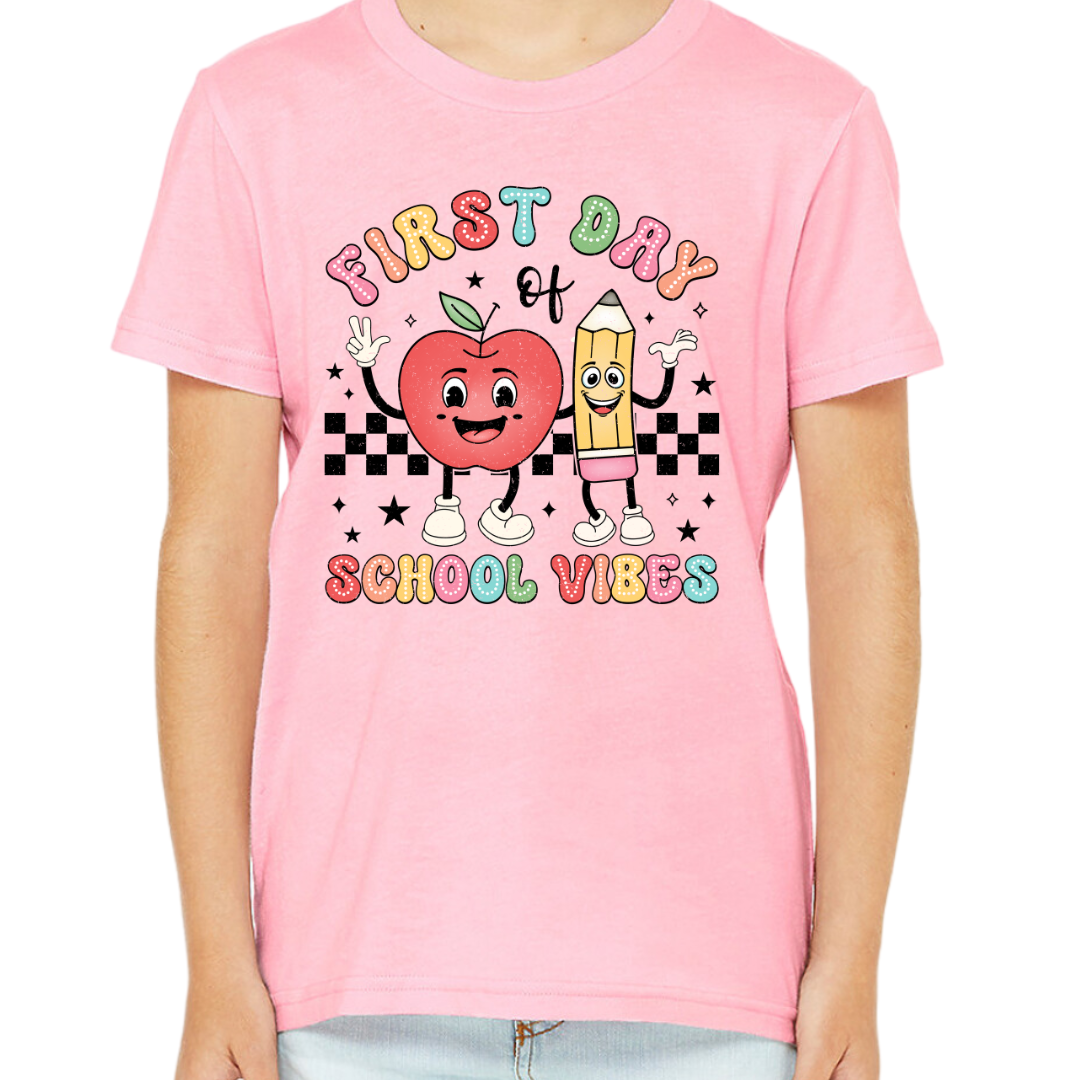 Youth First Day of School Vibes Tee