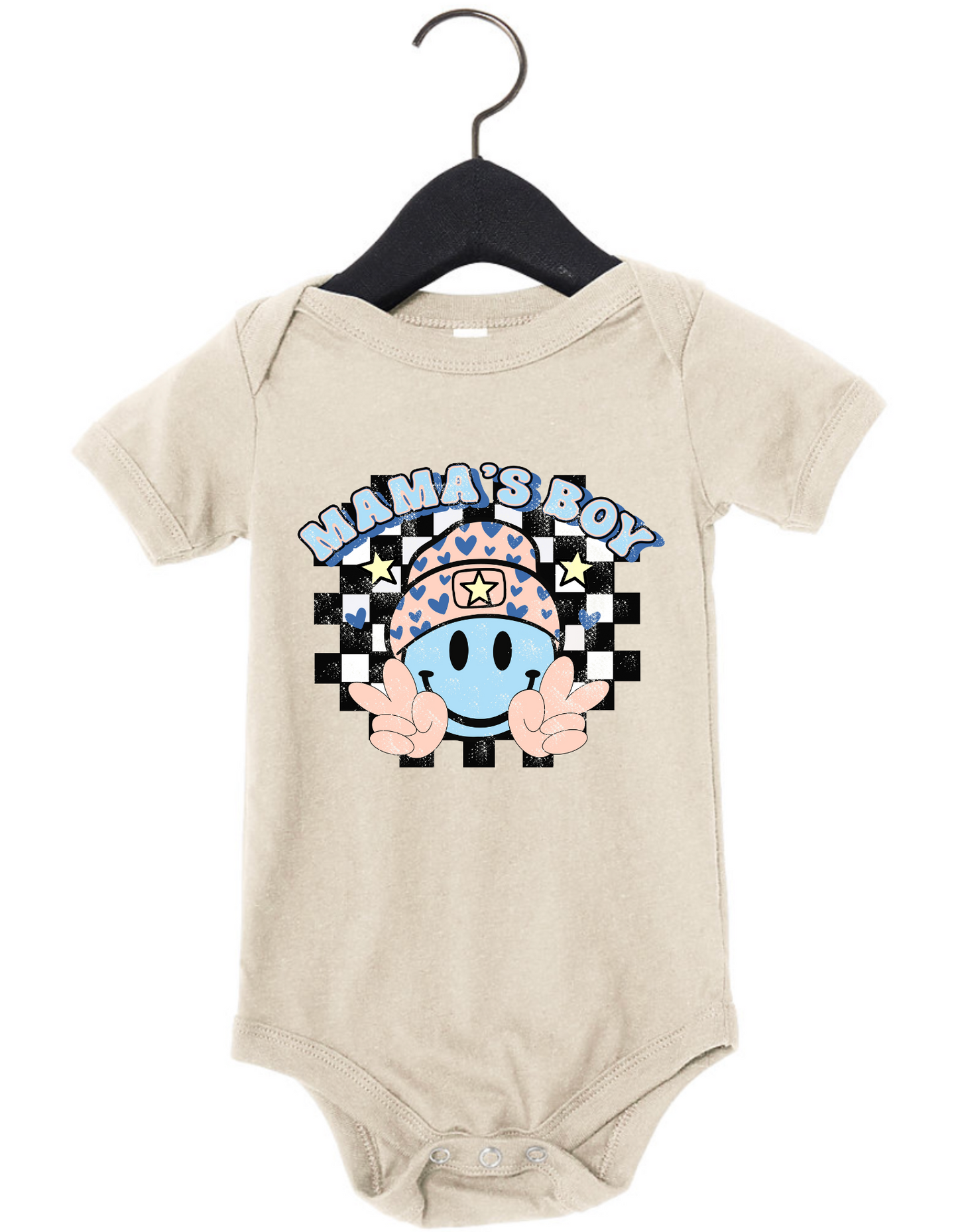 Mamas Boy Smile Onesie or Tee