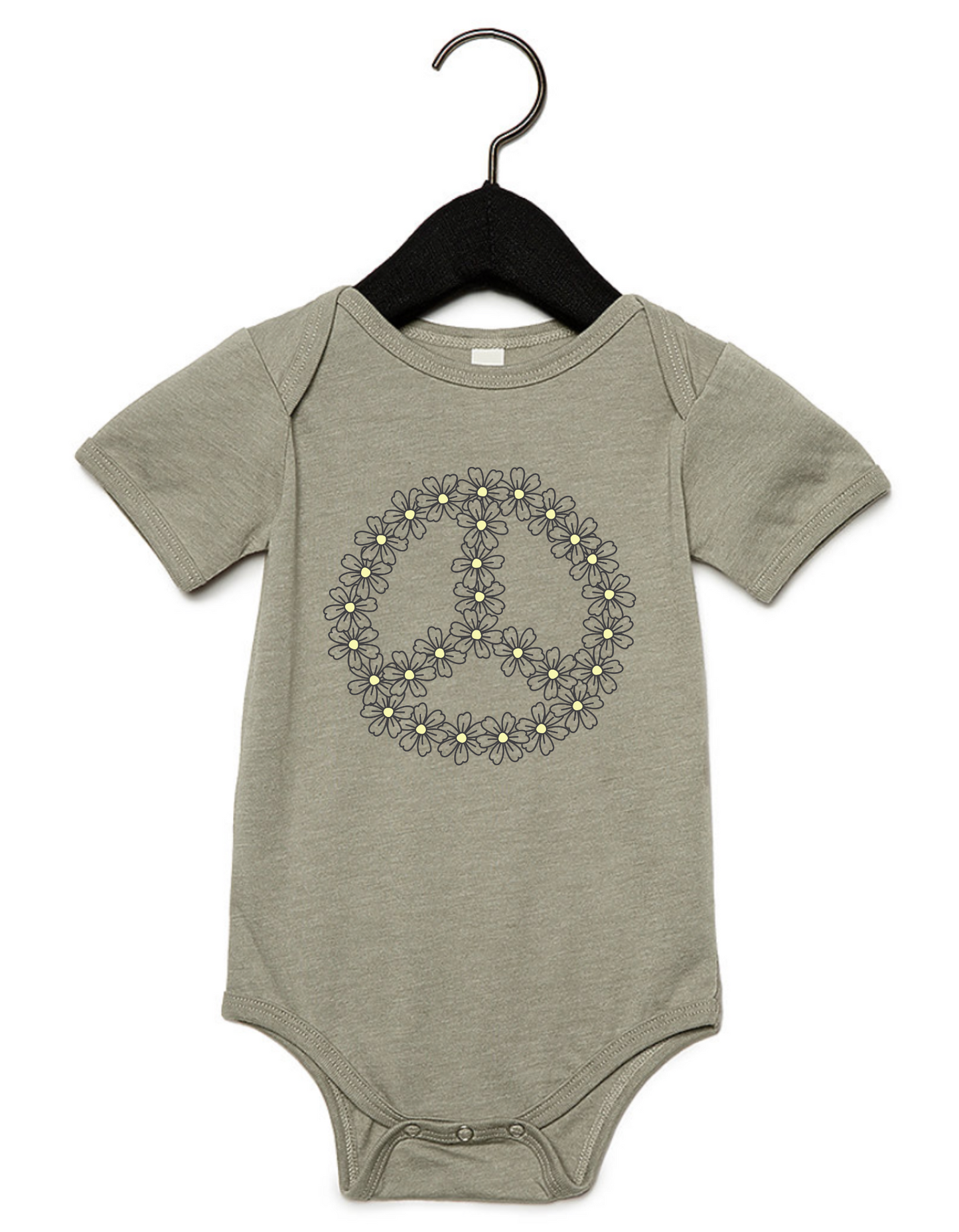 Infant Daisy Peace Sign Onesie