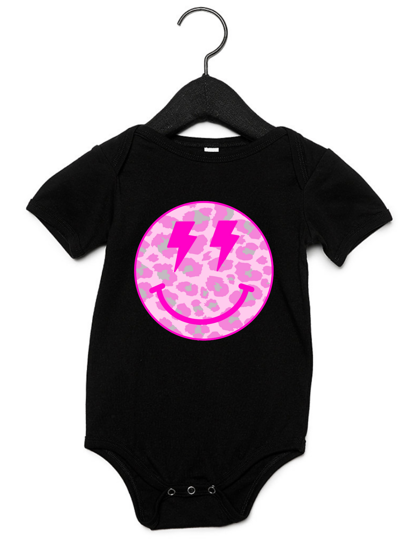 Infant Pink Smiley Onesie