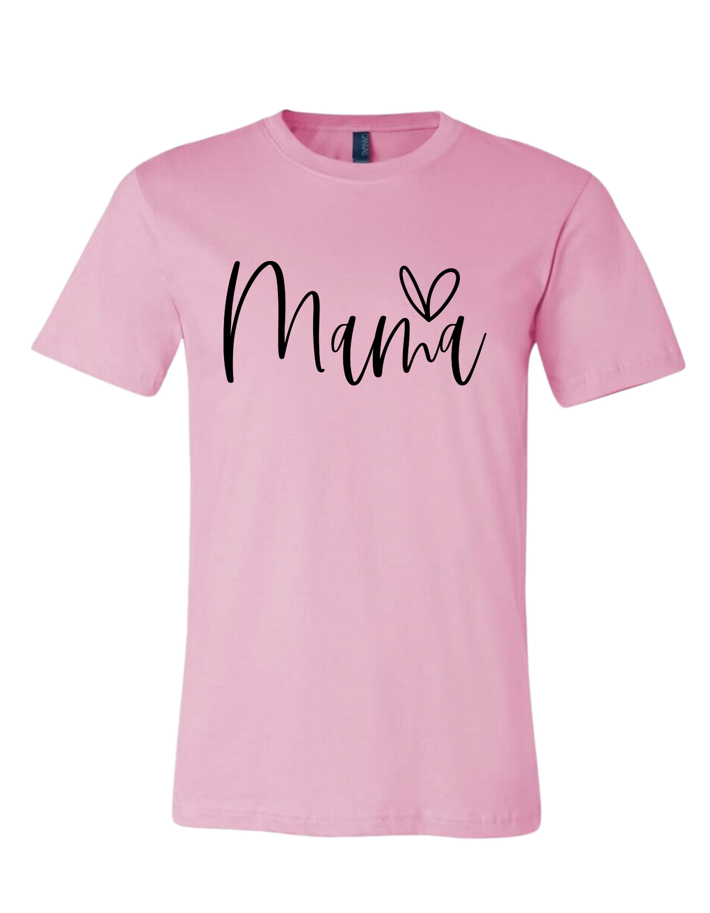 Women's Mama Script Heart Tee