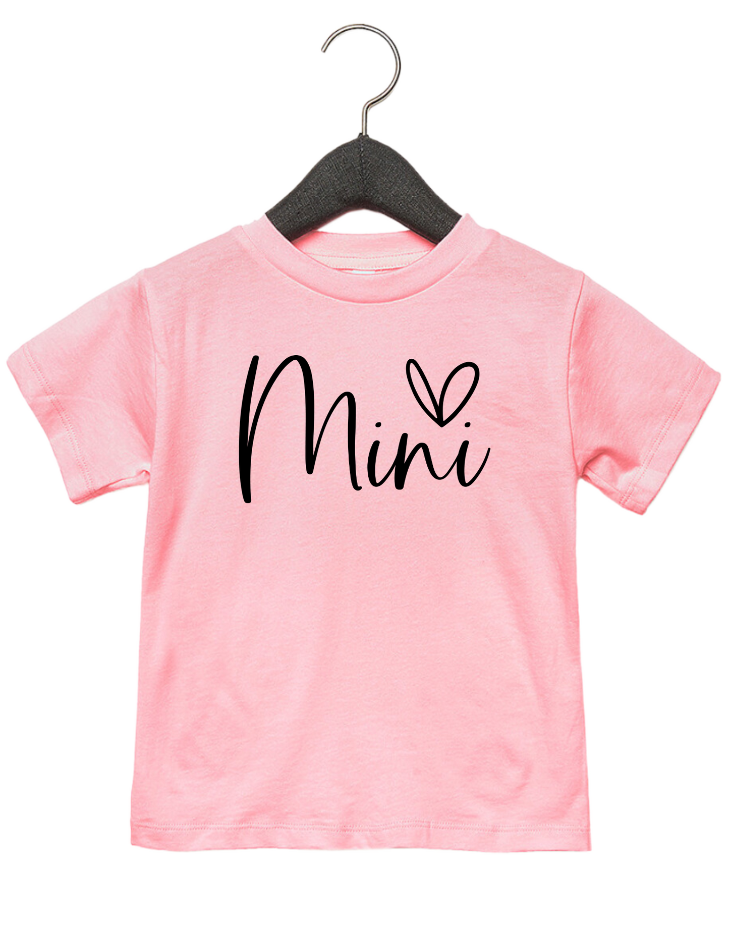 Mini Script Heart Onesie or Tee