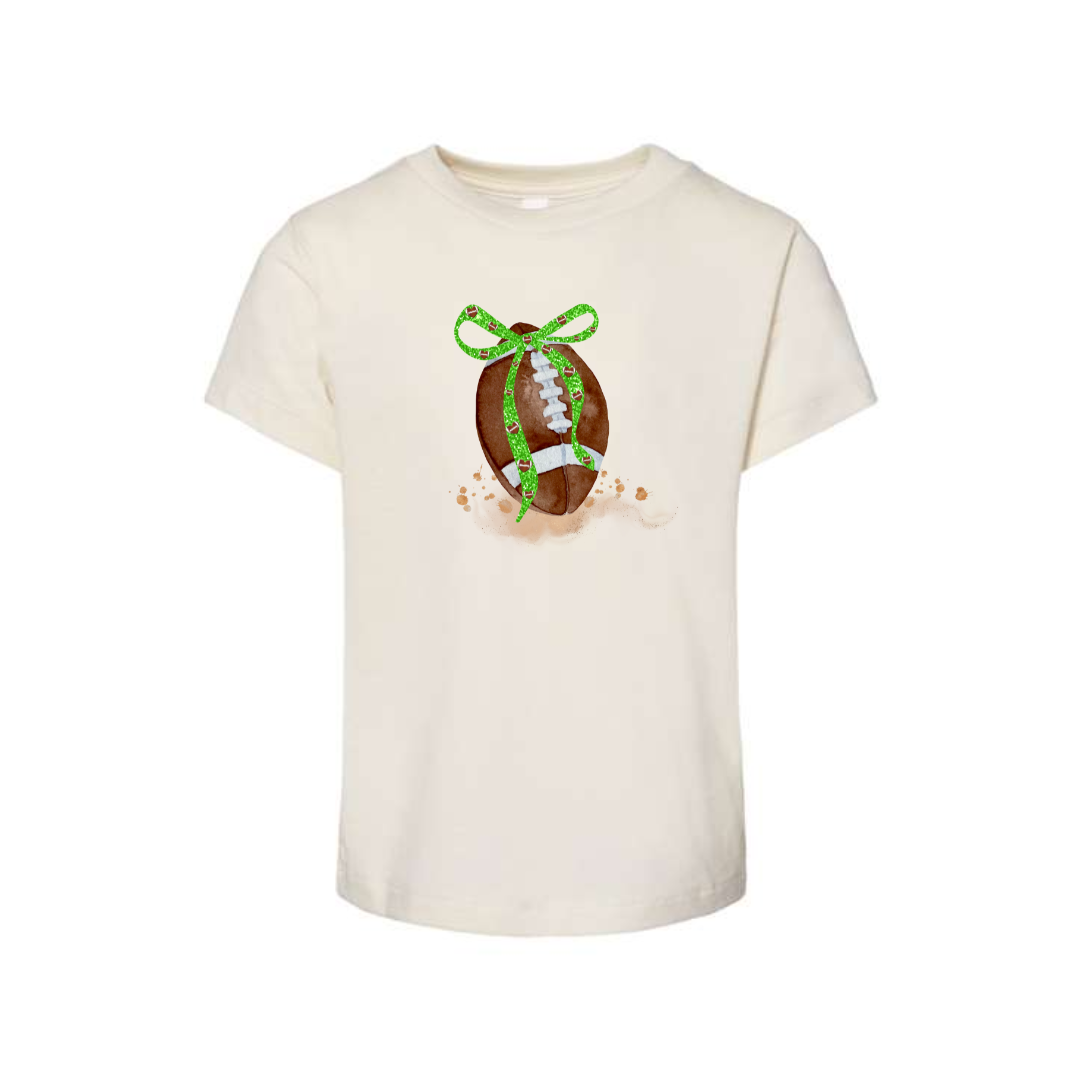 Toddler Football and Bow Tee