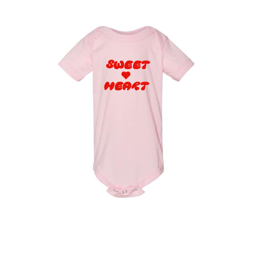 Infant Red Sweet Heart Onesie