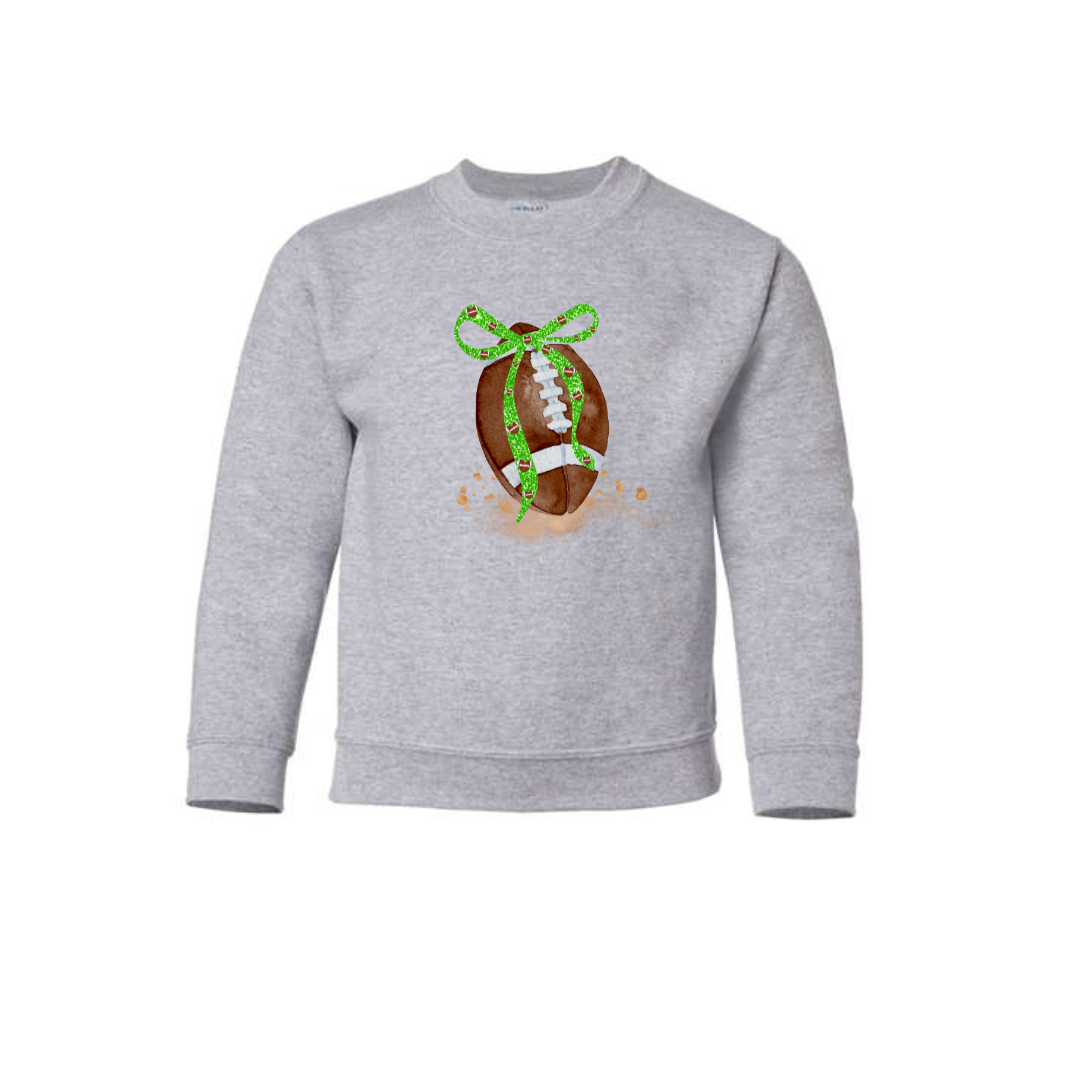 Youth Football and Bow Crewneck