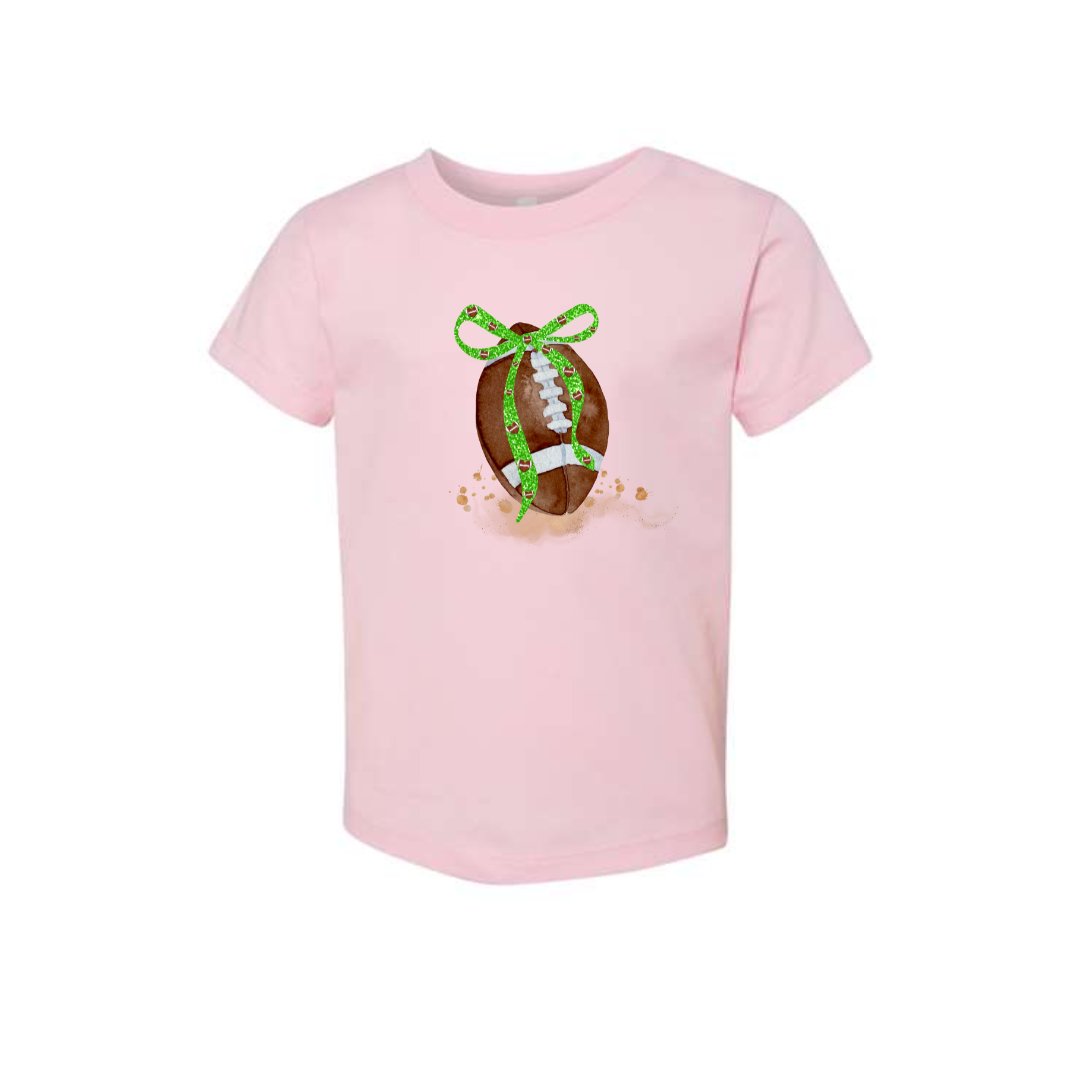 Toddler Football and Bow Tee