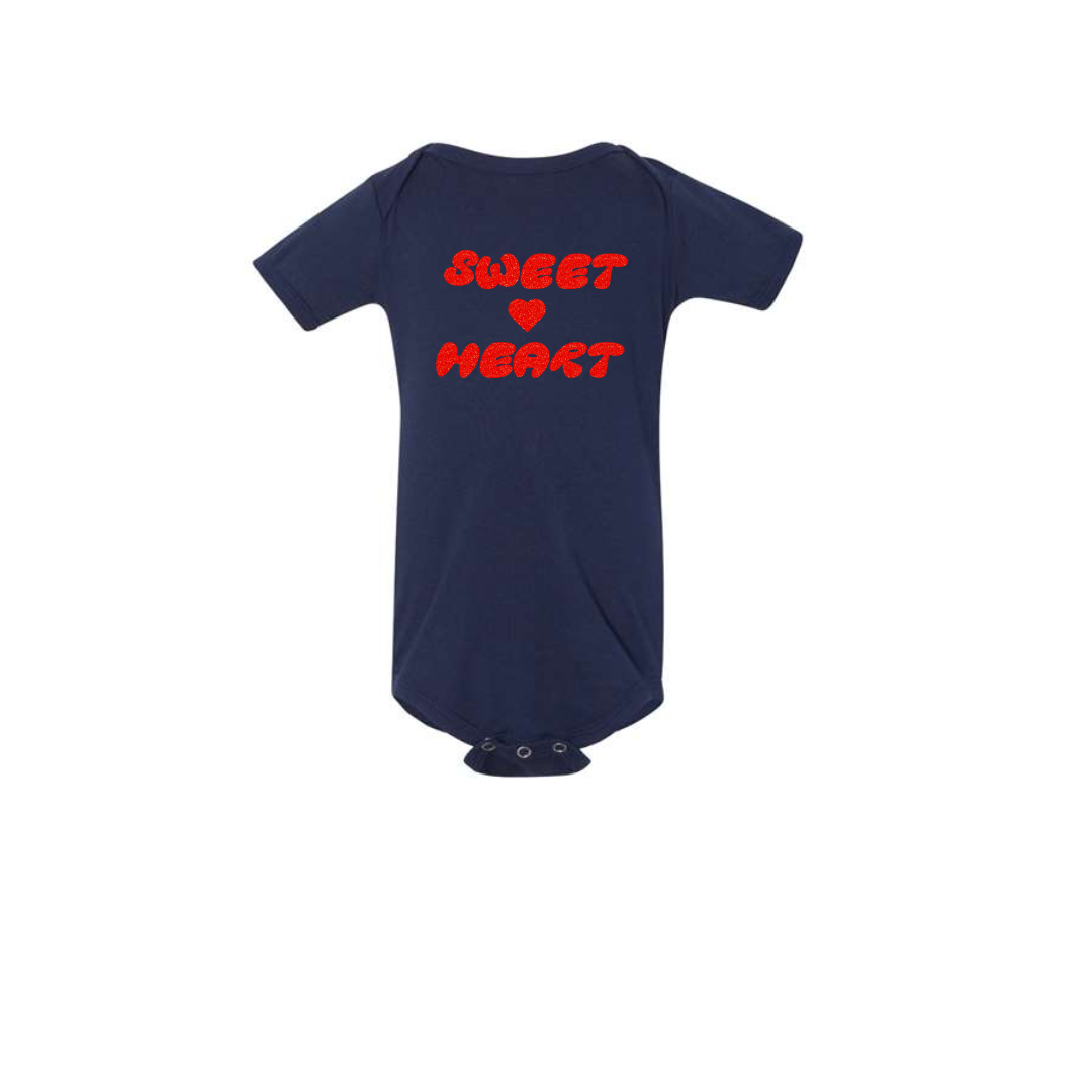 Infant Red Sweet Heart Onesie