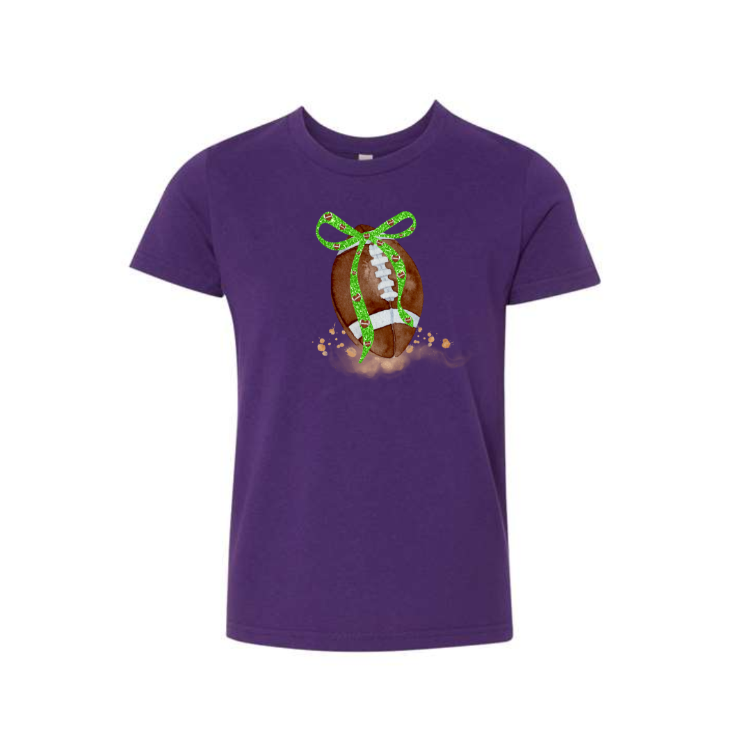Youth Football and Bow Tee