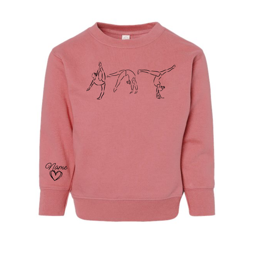 Toddler Custom Gymnastics Crewneck