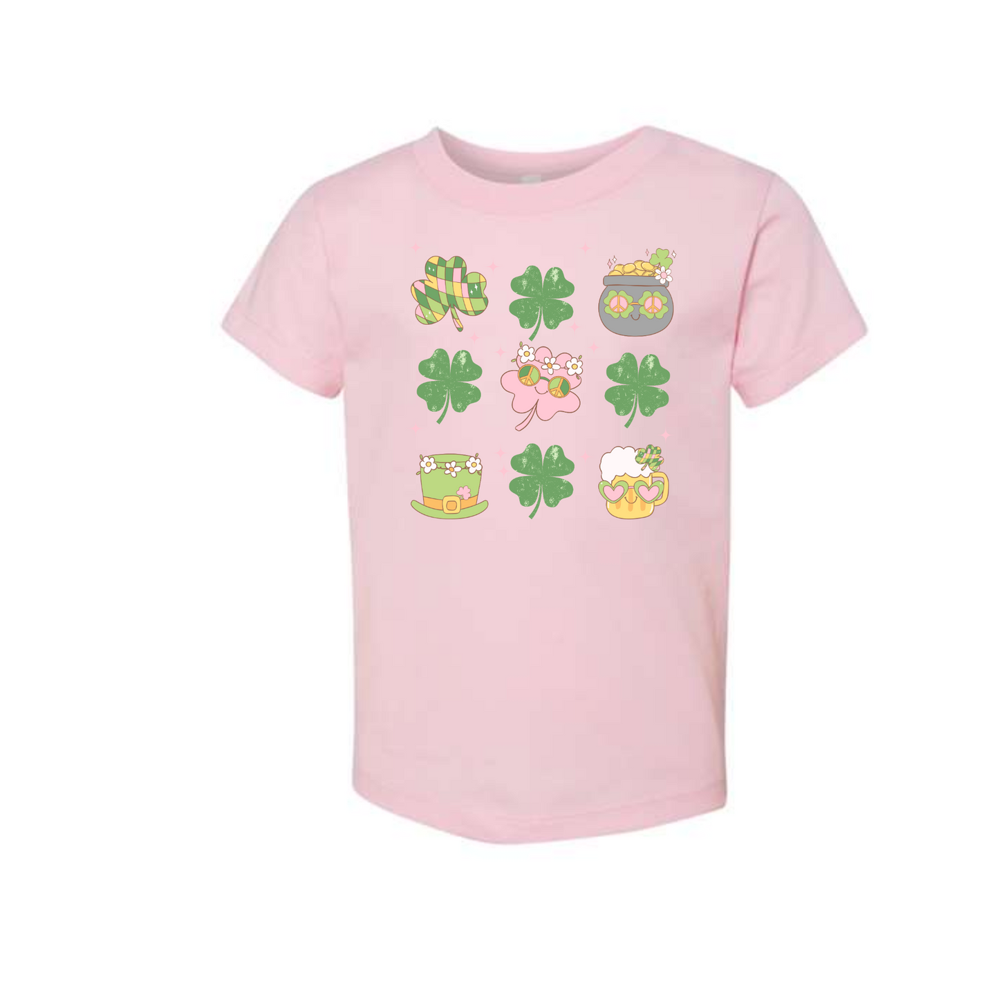 Youth Groovy Shamrocks Tee