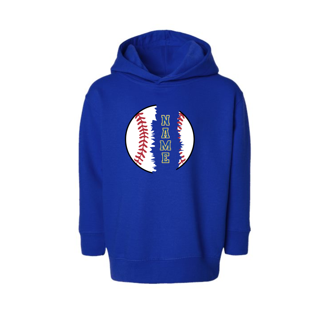 Toddler Custom Baseball Hoodie