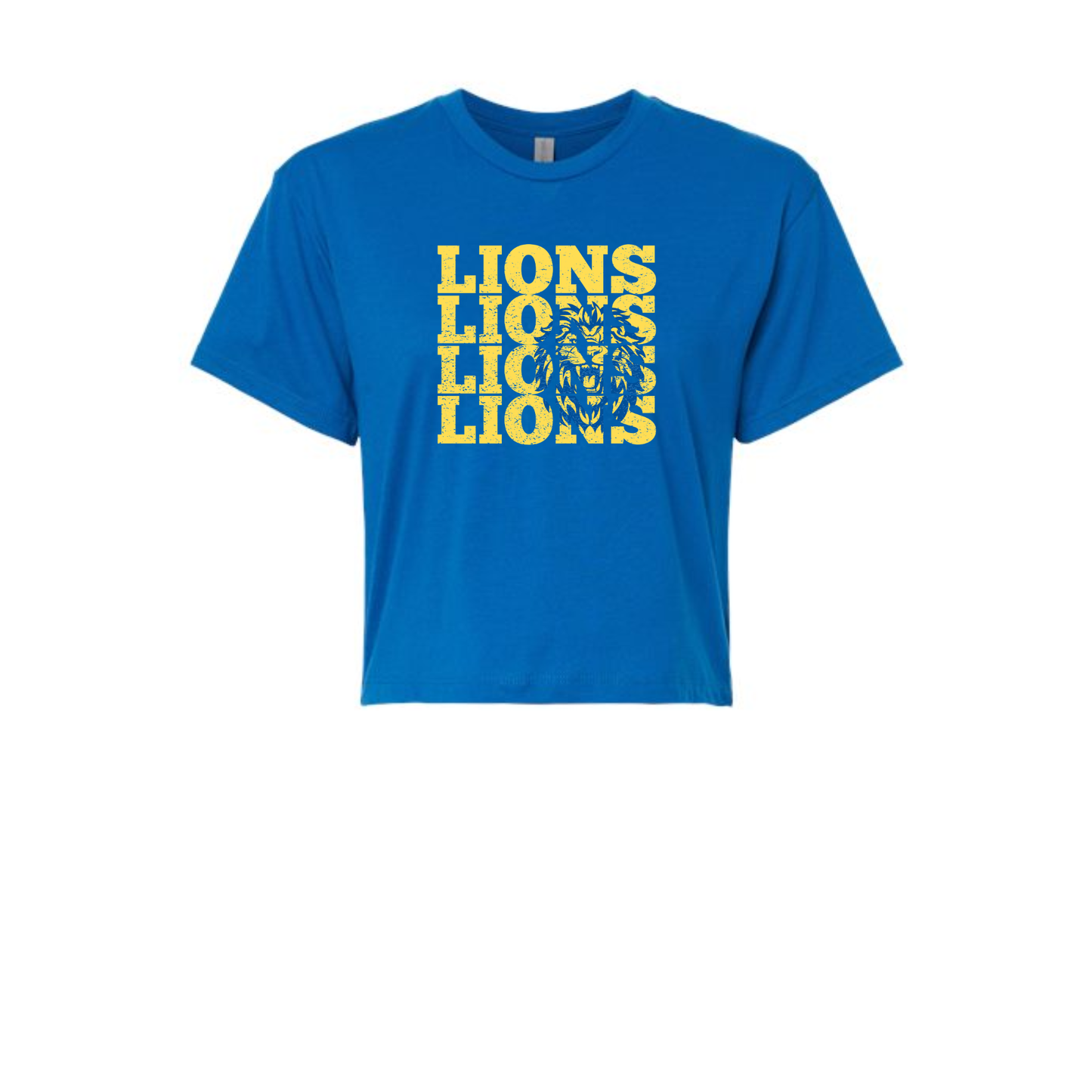 Women's Transparent Lions Cropped Tee