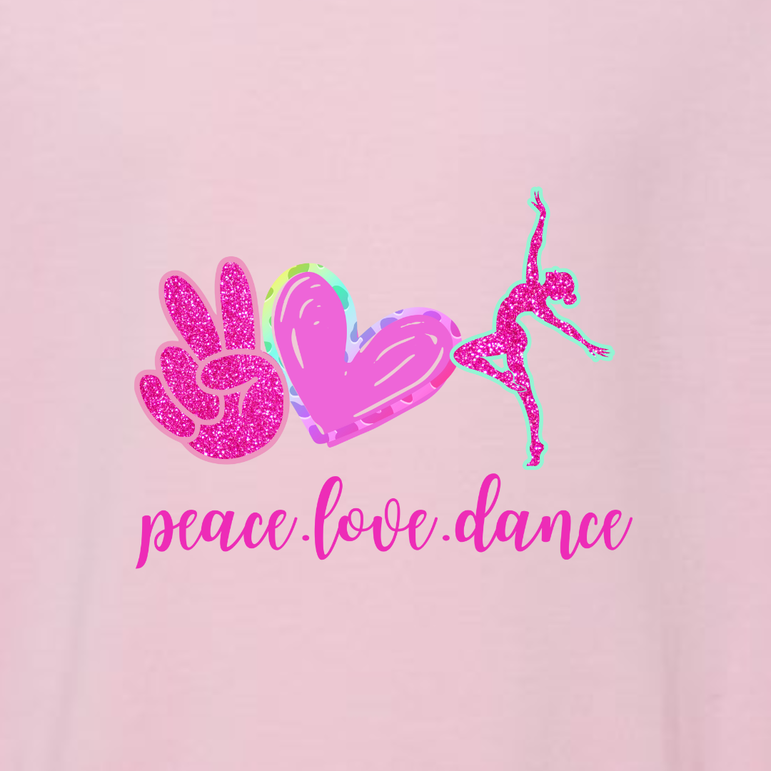 Toddler Custom Peace Love Gymnastics Crewneck