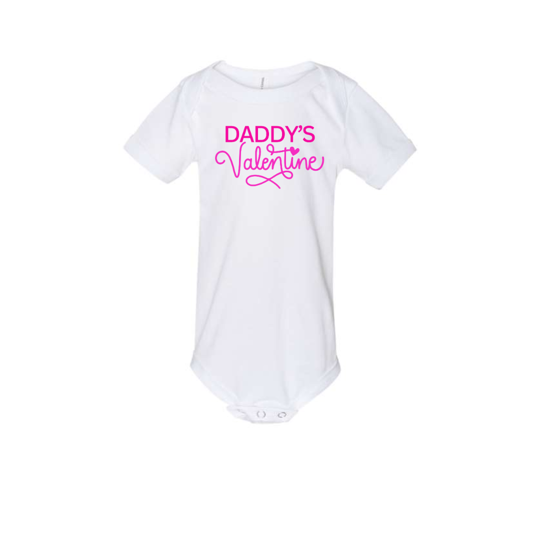 Infant Daddy's Valentine Onesie