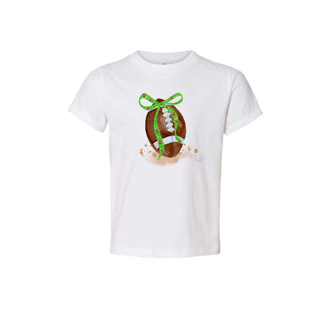 Toddler Football and Bow Tee