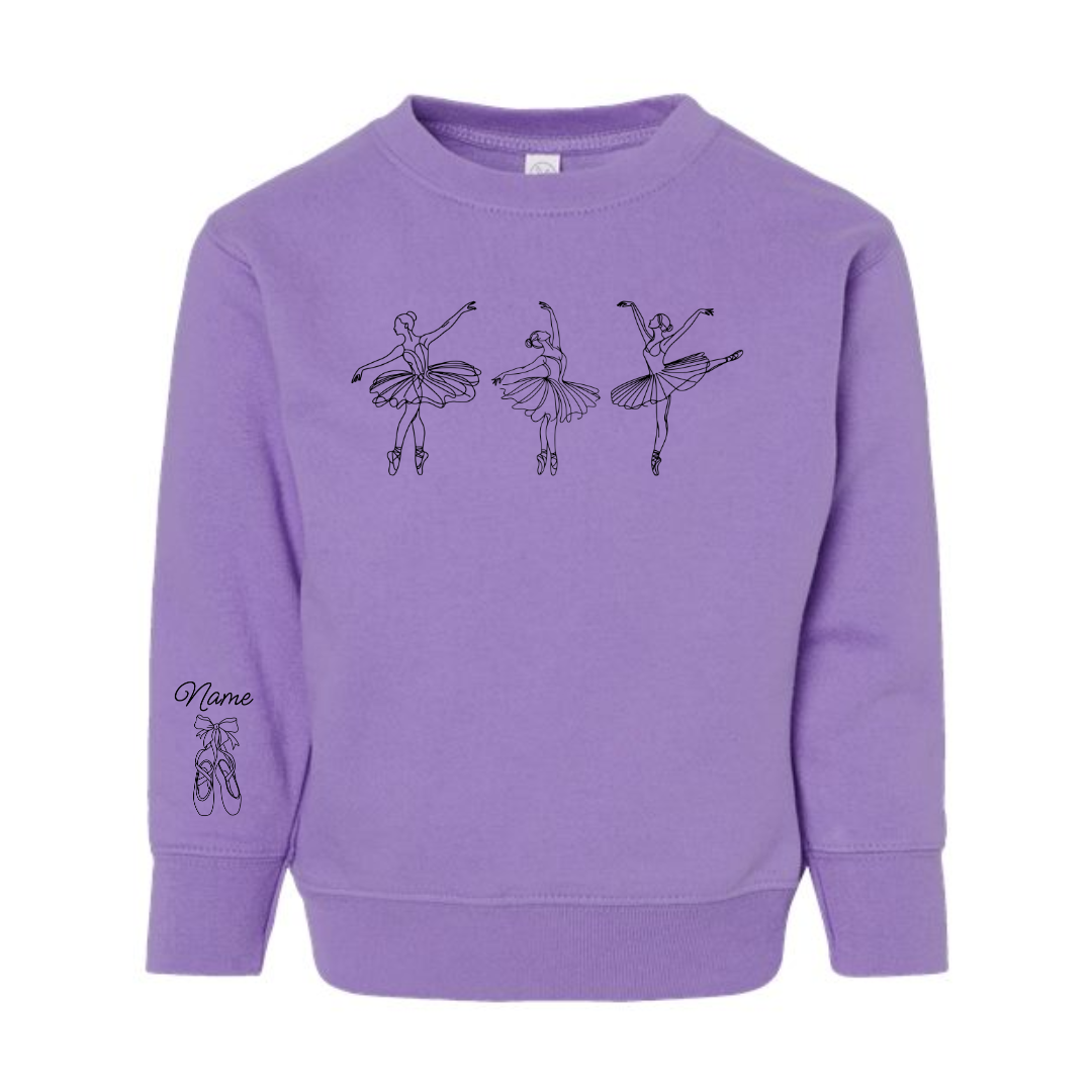 Toddler Custom Ballerina Crewneck