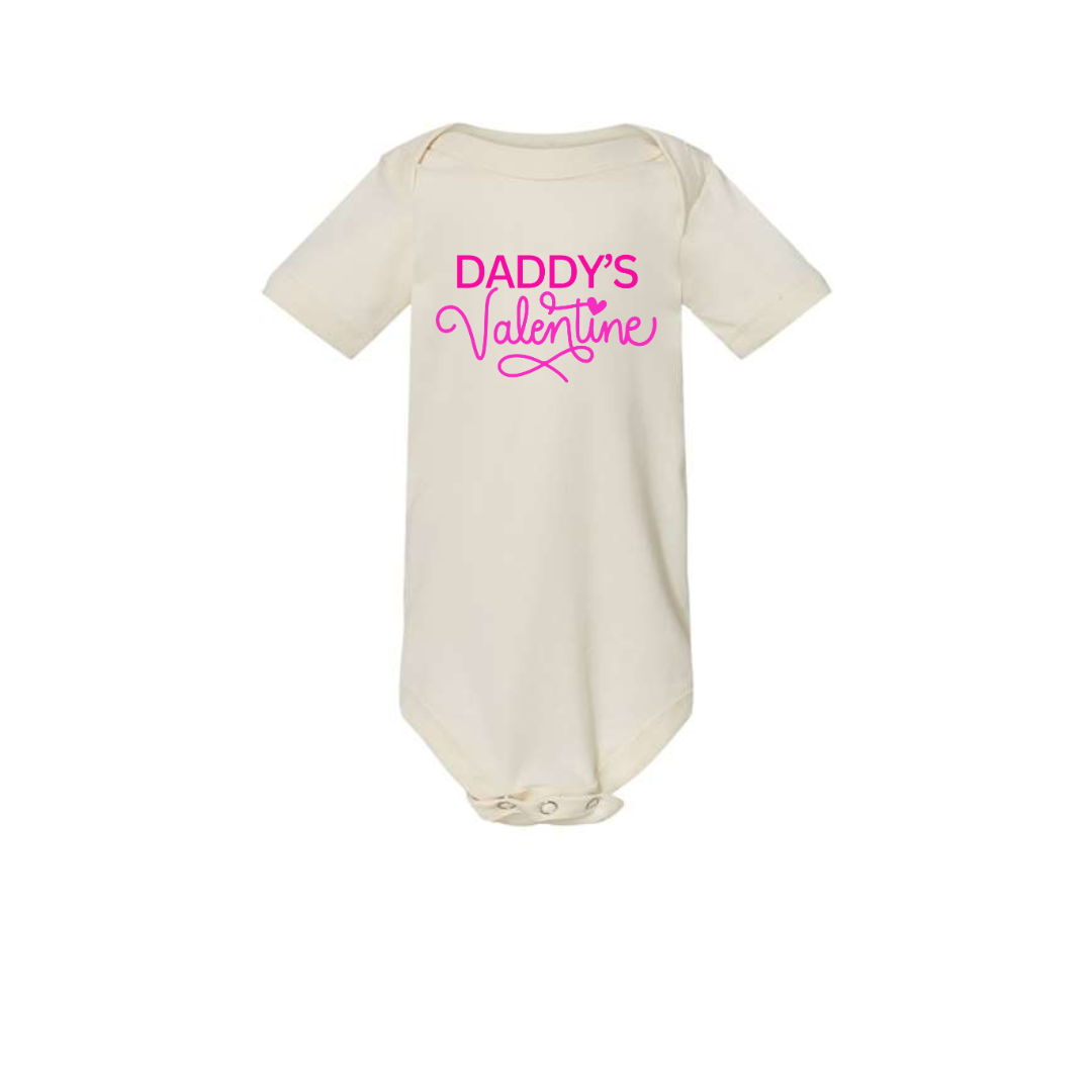 Infant Daddy's Valentine Onesie