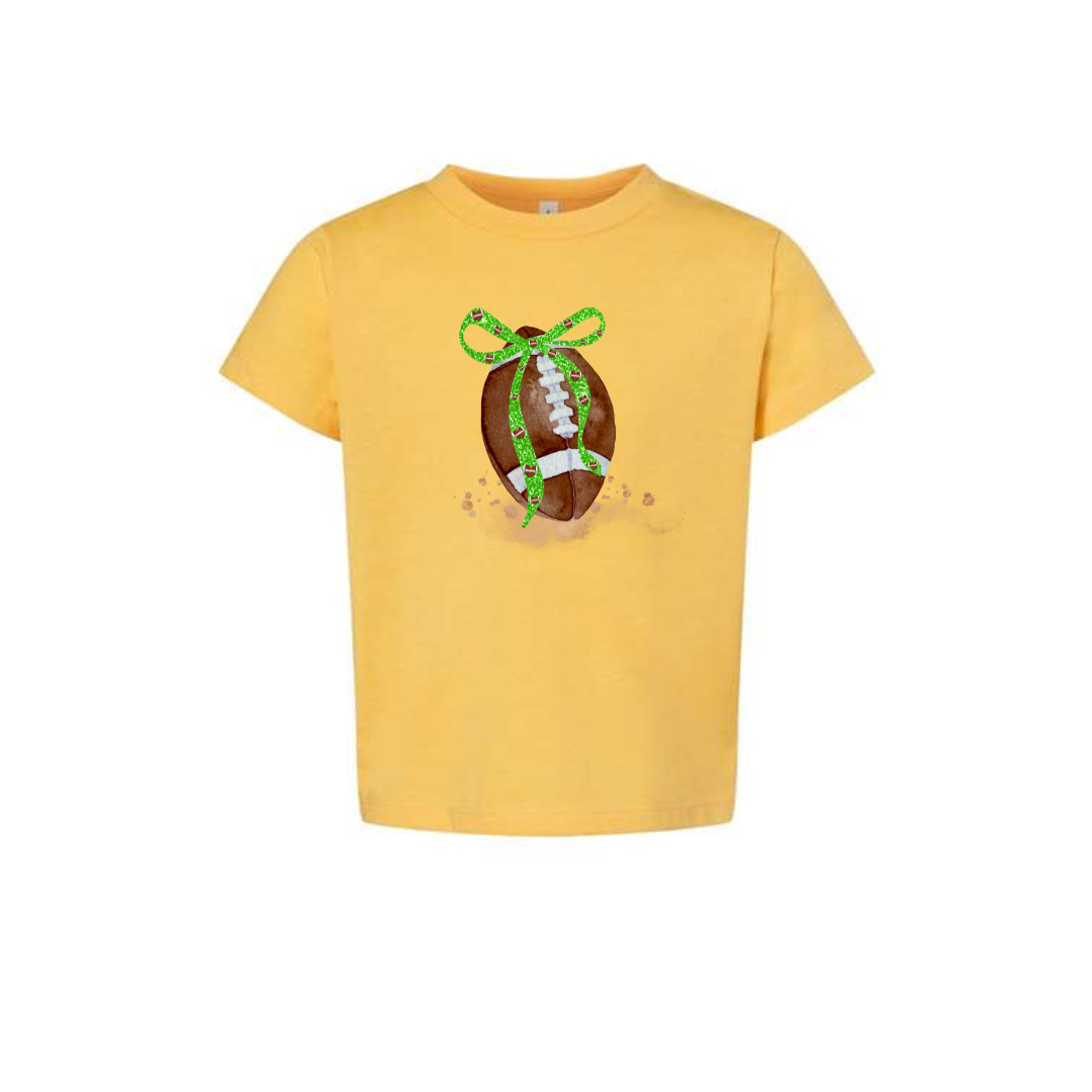 Toddler Football and Bow Tee