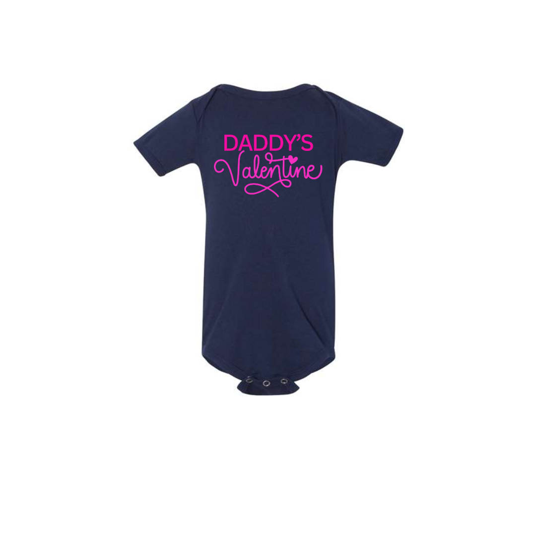Infant Daddy's Valentine Onesie