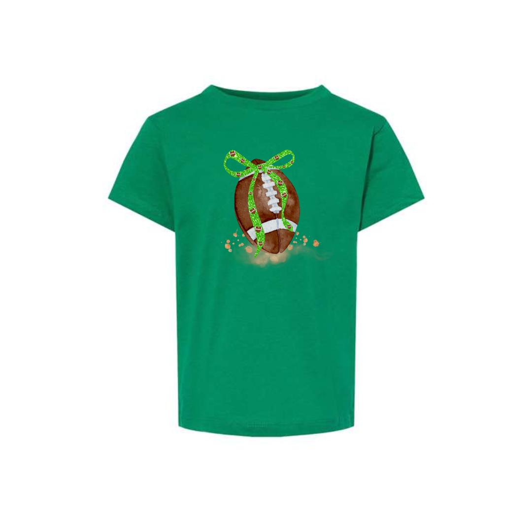 Toddler Football and Bow Tee
