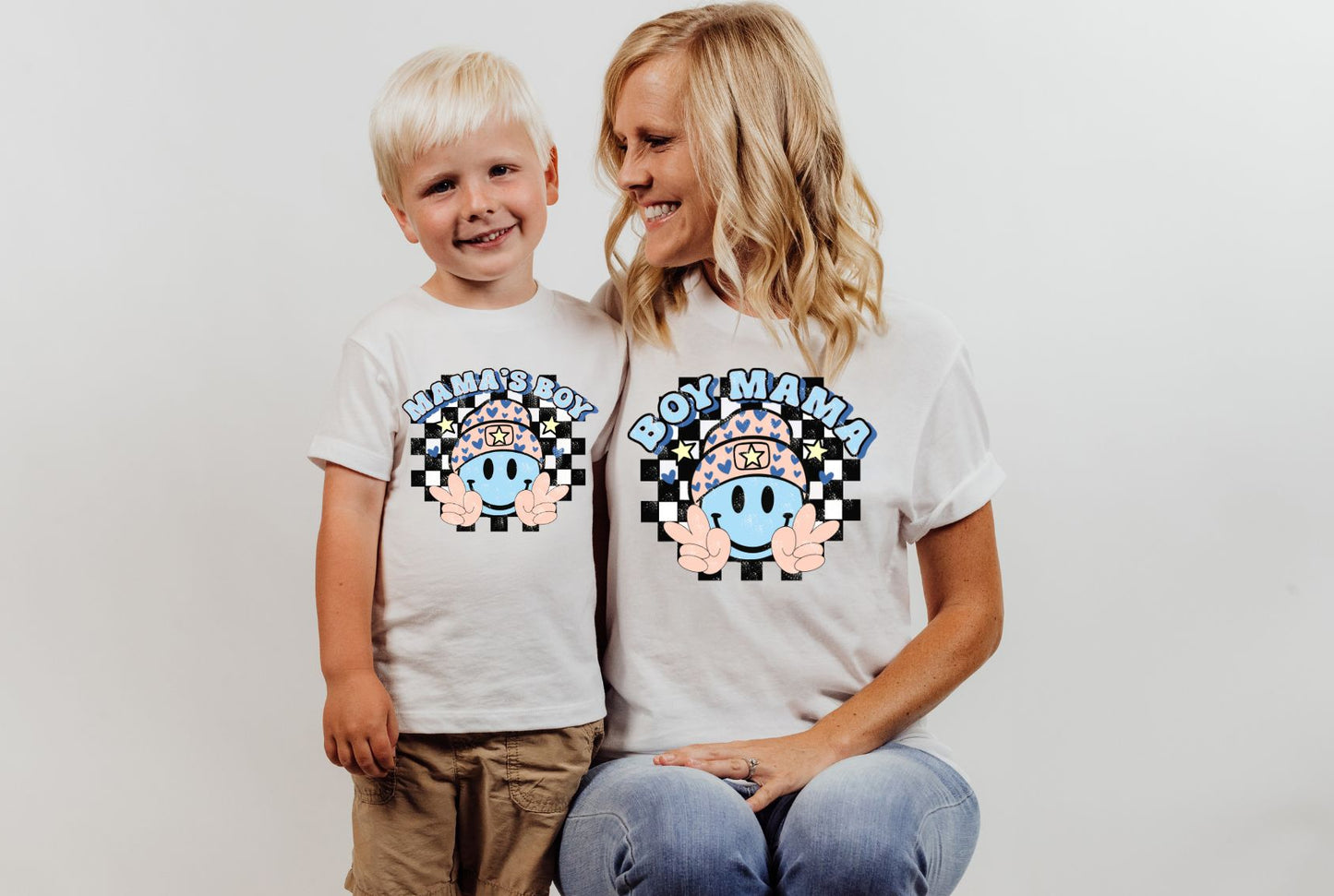 Mamas Boy Smile Onesie or Tee