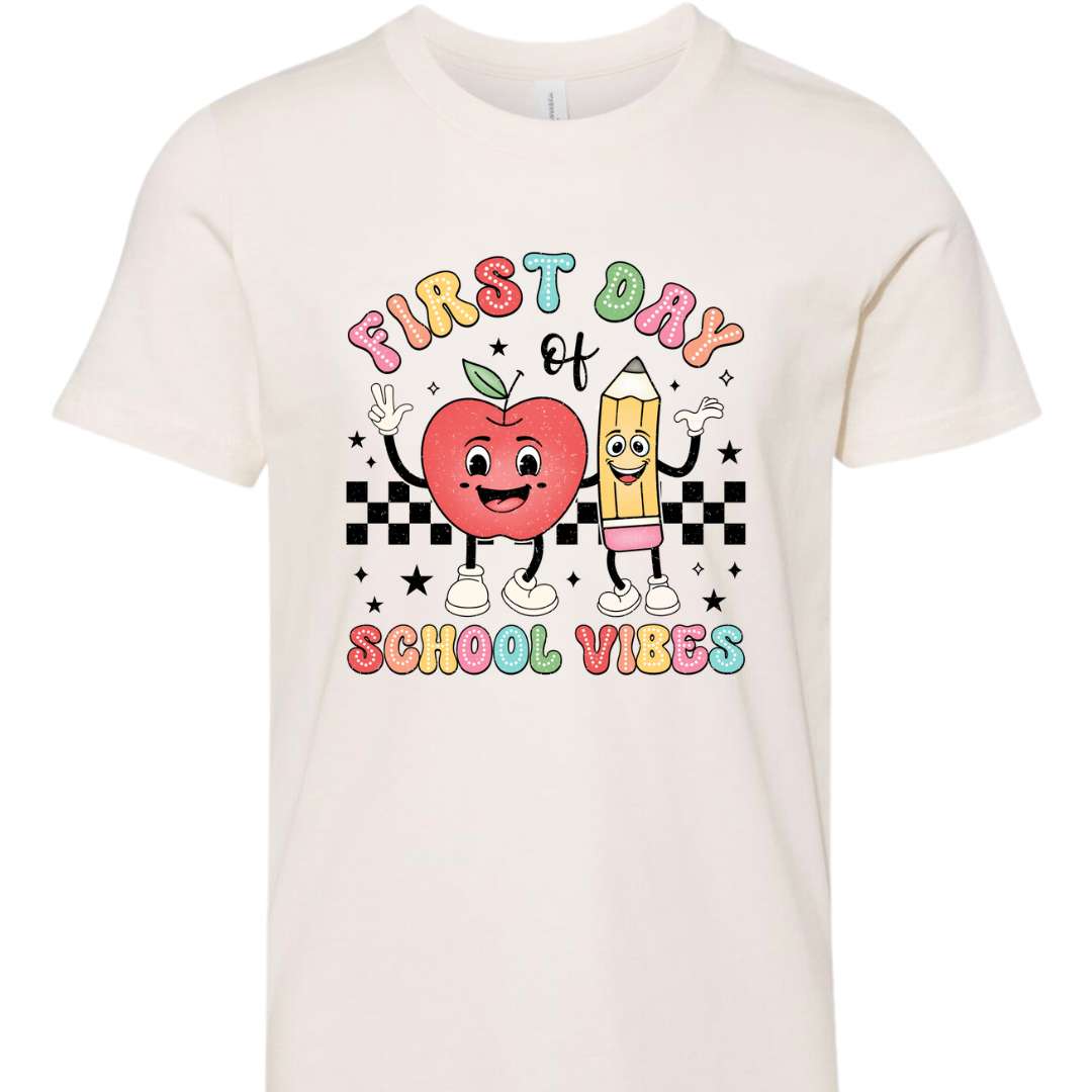 Youth First Day of School Vibes Tee