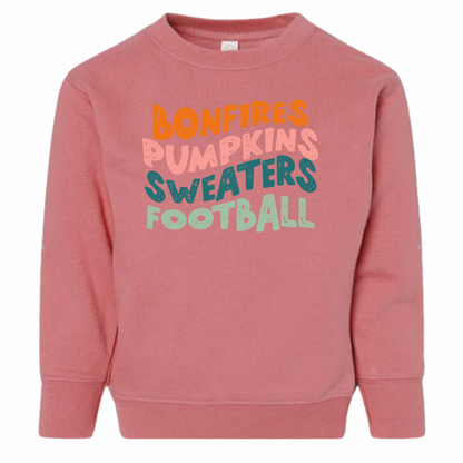 Toddler Bonfires Crewneck