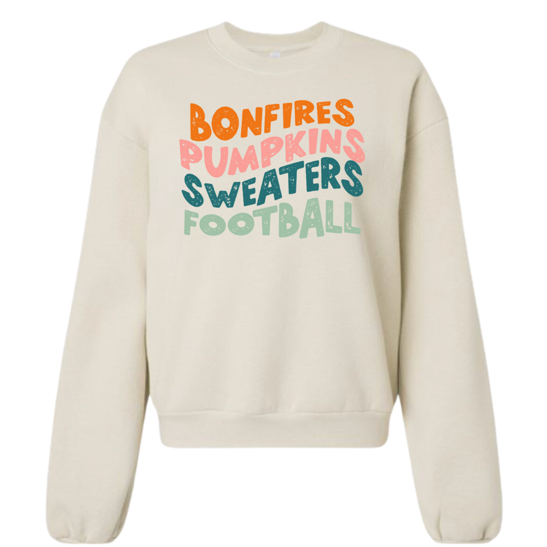 Women's Bonfires Cropped Crewneck