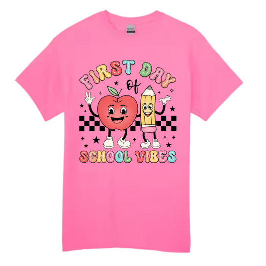 Youth First Day of School Vibes Tee