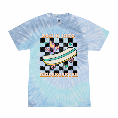 Toddler Rollin Into Tie-Dyed Colortone Tee