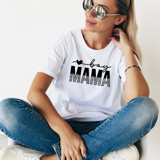 Women's Boy Mama Print Tee