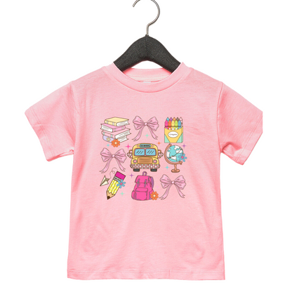 Toddler Buses and Bows Tee