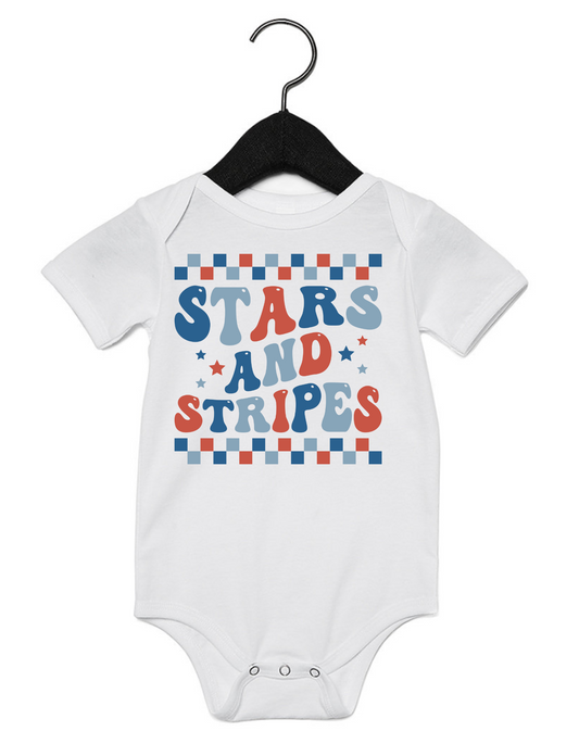 Infant Stars and Stripes Onesie