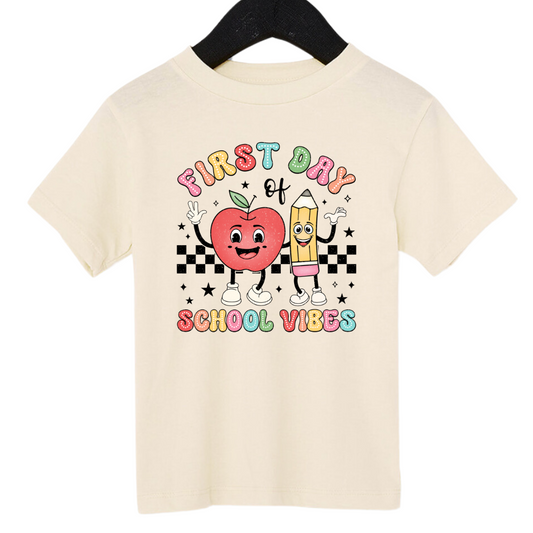 Toddler First Day of School Vibes Tee