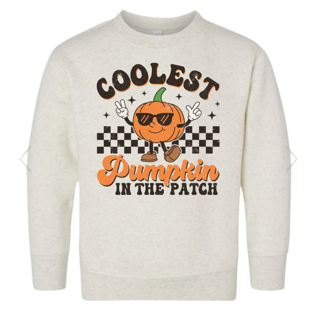 Toddler Coolest Pumpkin  Crewneck