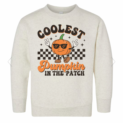 Toddler Coolest Pumpkin  Crewneck