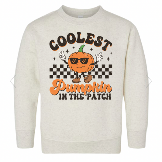 Youth Coolest Pumpkin Crewneck