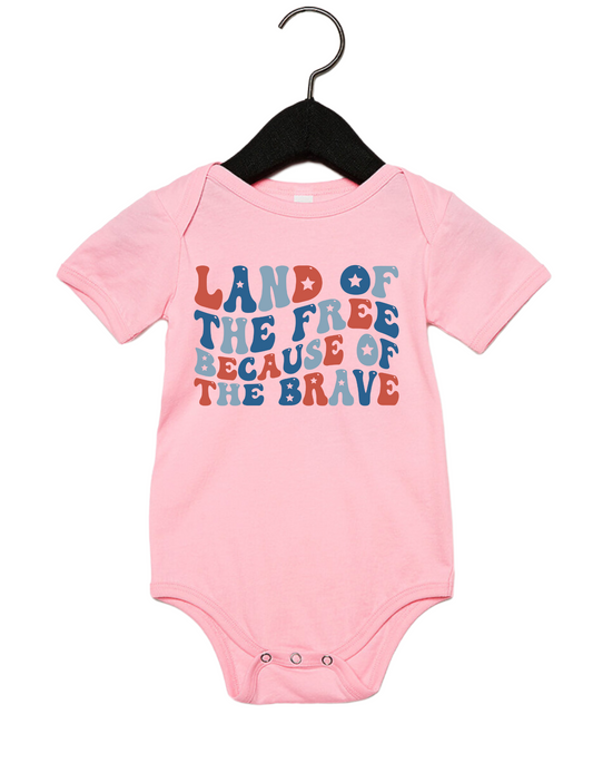 Infant Land of the Free Onesie