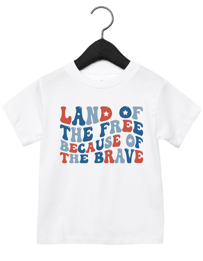 Toddler Land of the Free Tee