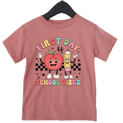 Toddler First Day of School Vibes Tee