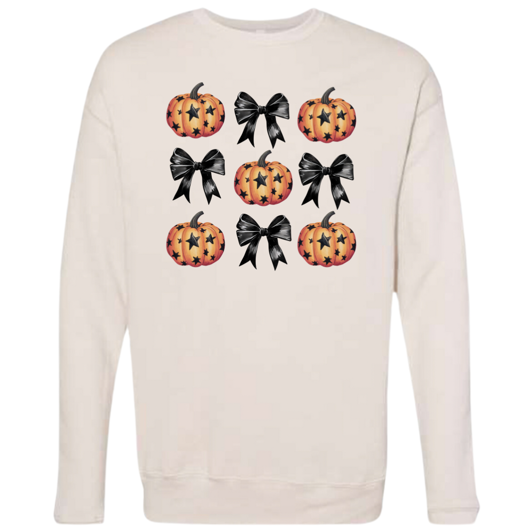 Women's Pumpkins and Bows Crewneck