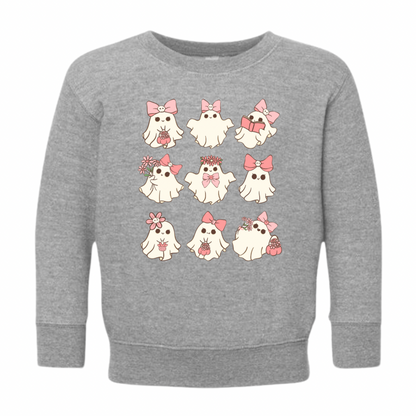 Toddler Girly Ghosts Crewneck