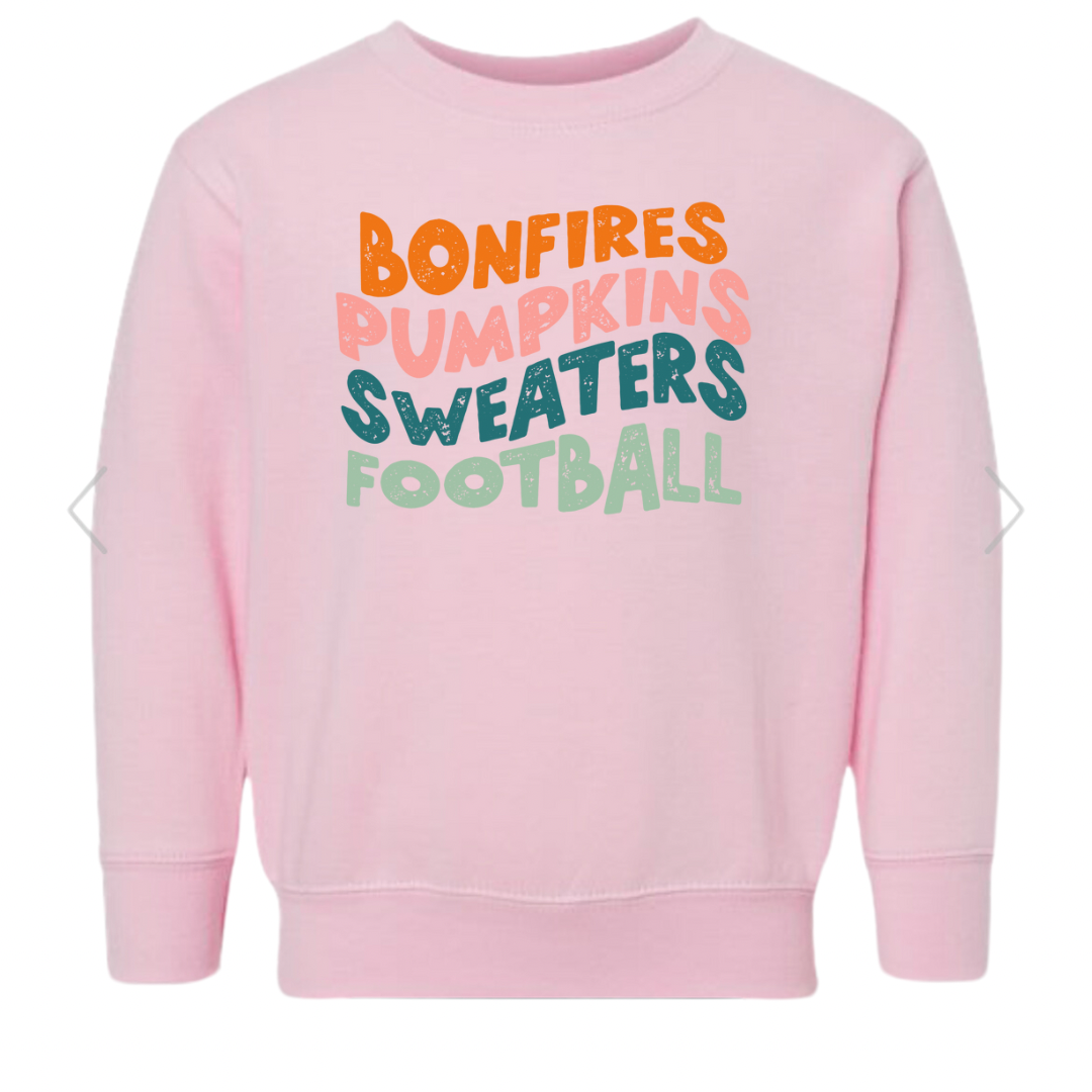 Toddler Bonfires Crewneck