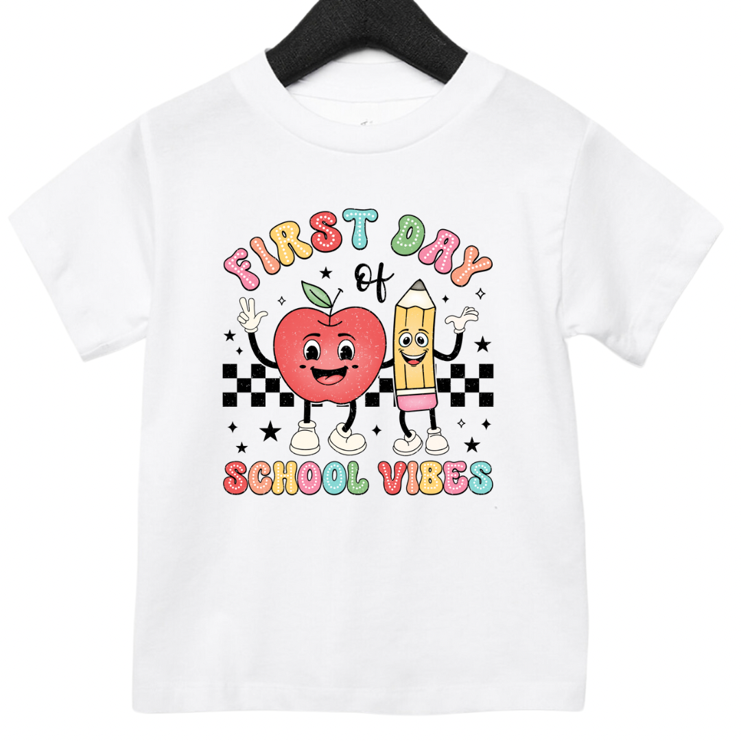 Toddler First Day of School Vibes Tee