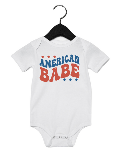 Infant Wavy American Babe Onesie