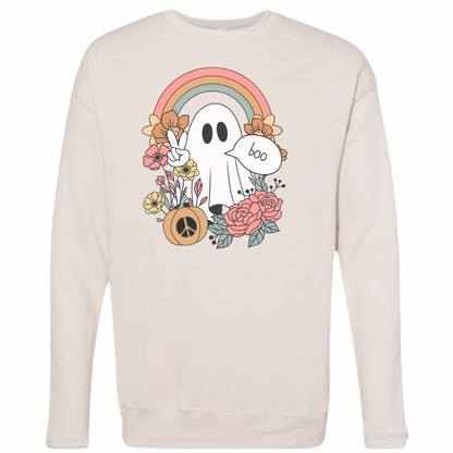 Women's Groovy Ghost Crewneck