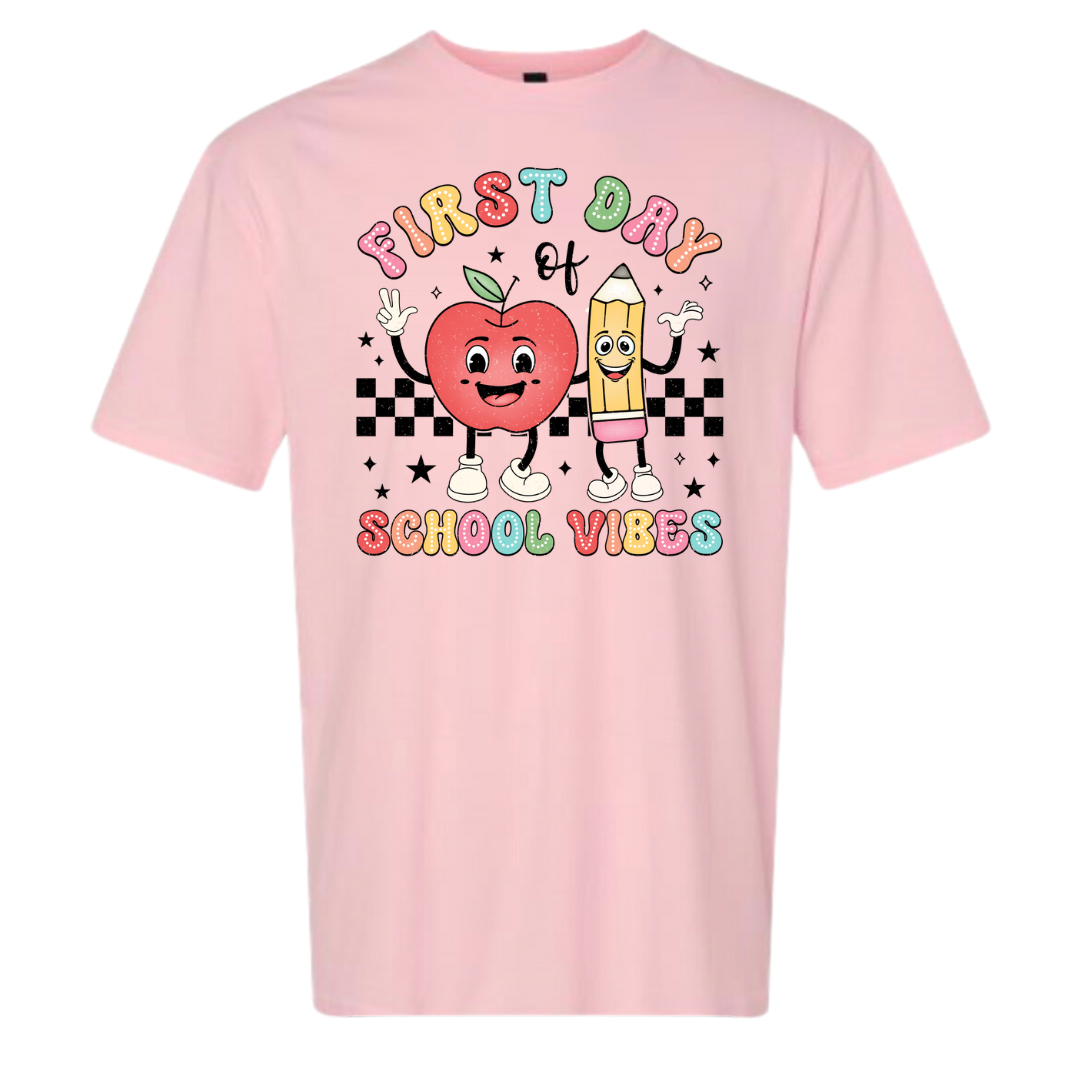 Women's First Day of School Vibes Tee